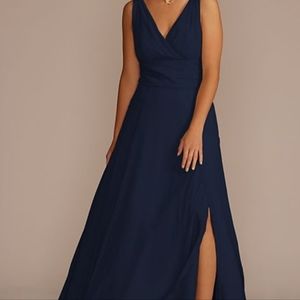 Marine / Navy Long Bridesmaid dress